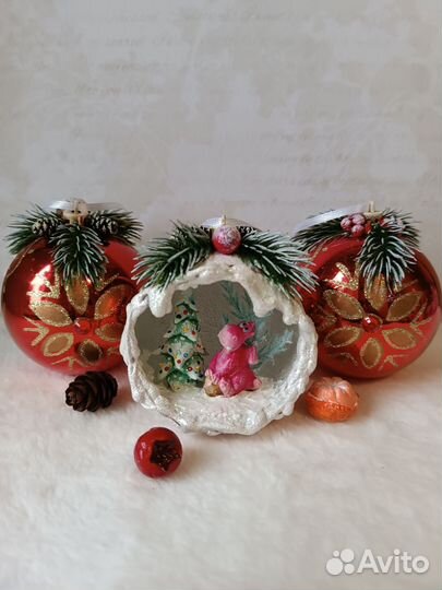 Новогодние игрушки, ёлочные украшения
