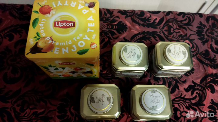 Боксы жестяные для чая