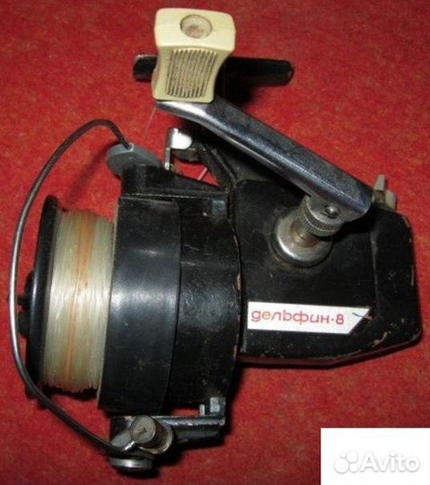 Катушка спиннинга инерционная Дельфин-8 СССР