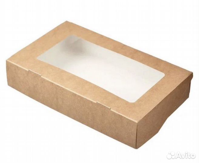 Крафтовые коробки с окошком