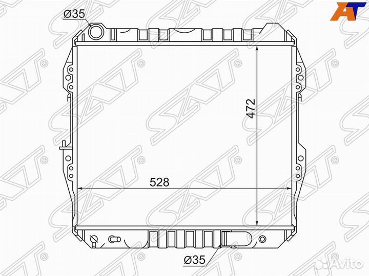 Радиатор охлаждения Toyota 4Runner 130