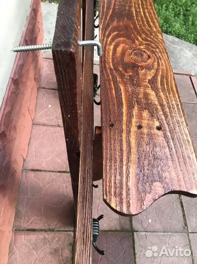 Вешалка из массива дерева, ручная работа