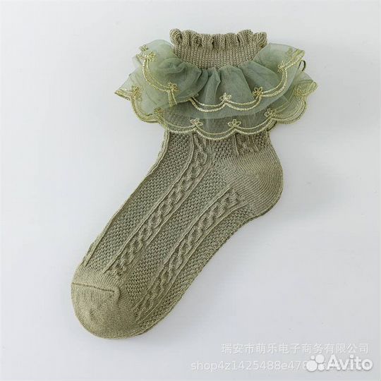 Носки детские для девочки с рюшами