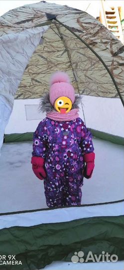 Зимний комбинезон для девочки 92