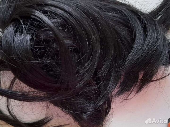 Волосы на заколках искусственные-шиньон