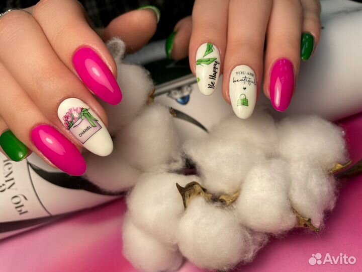 Шеллак маникюр гель-лак педикюр брови