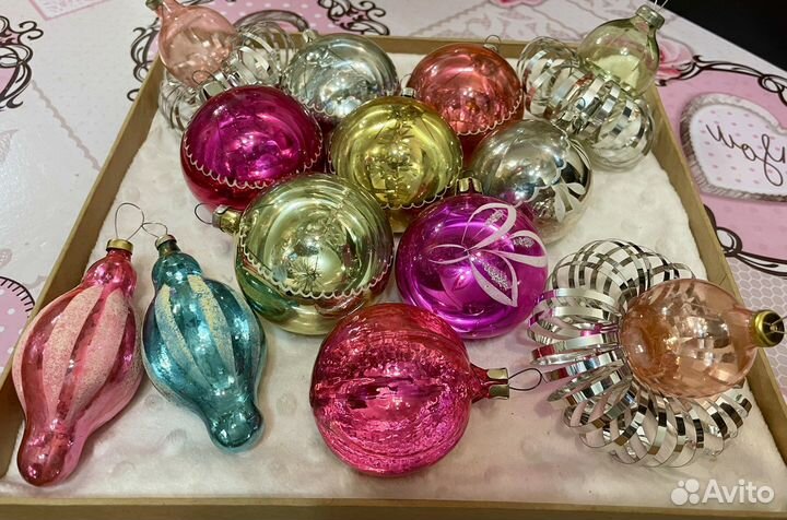 Елочные игрушки СССР льдтнки, прожекторы