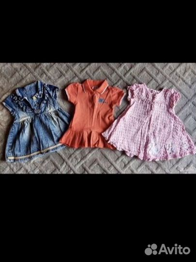 Пакет летних вещей на девочку 74-80