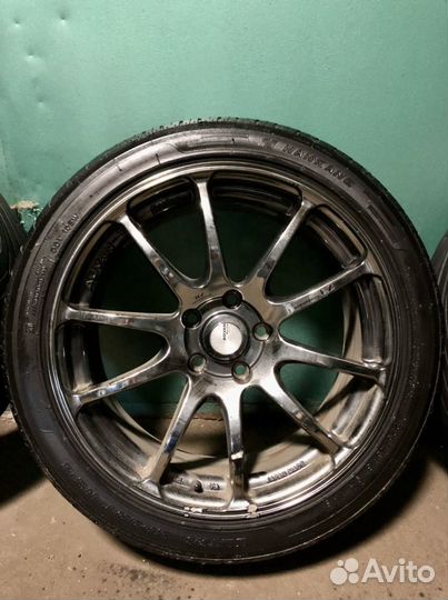 Колеса в сборе R18 225/45 диски Advan шины Nankang