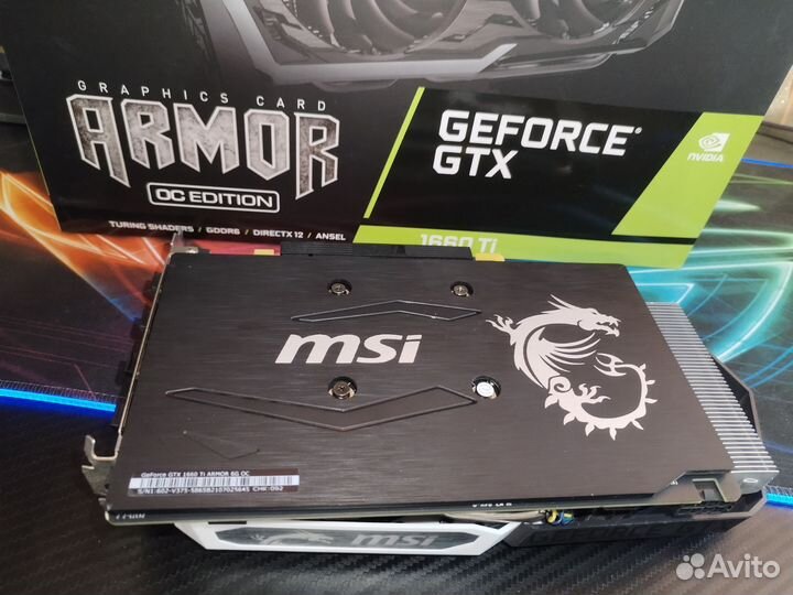 Видеокарта gtx 1660 TI MSI armor OC 6GB /обмен