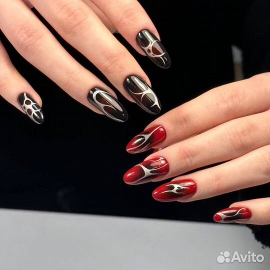 Маникюр наращивание ногтей