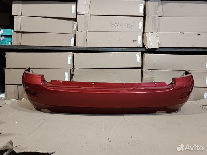 Бампер задний LADA kalina 1 универсал красный