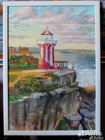 Картина морской пейзаж на закате