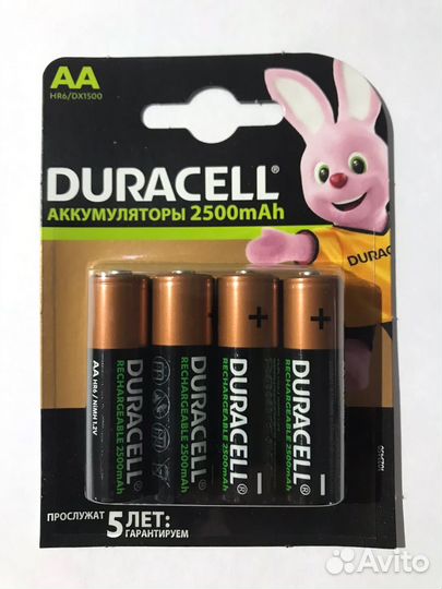 Аккумуляторы Duracell HR6 AA BL4 NI-MH