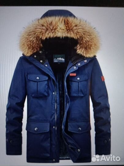 Мужская зимняя куртка парка