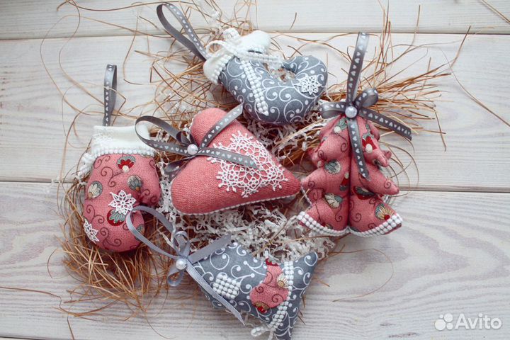 Ёлочные игрушки. Ручная работа