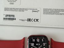 Часы apple watch 6 44 mm red
