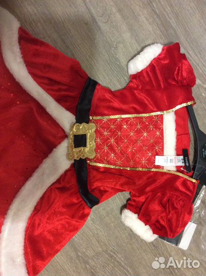 Новогоднее карнавальное платье Подружка Санты