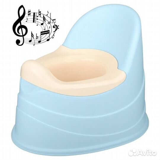 Горшок детский музыкальный, съёмная чаша, цвет гол