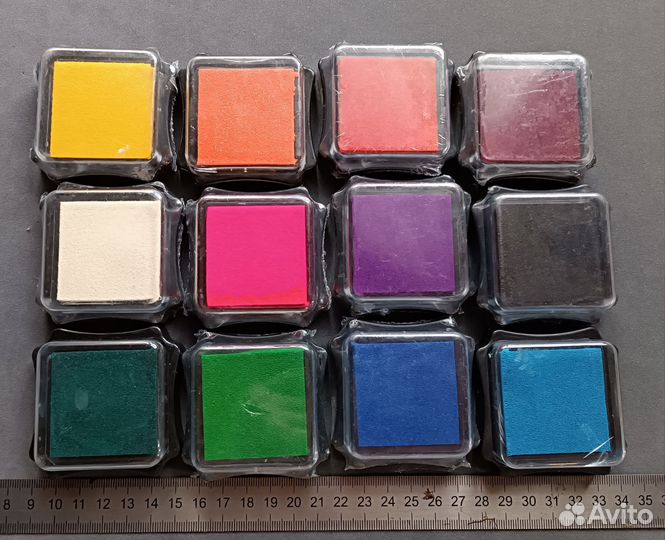 Подушка для печатей и штампов цветная, скрапбукинг