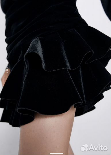 Юбка бархатная Zara