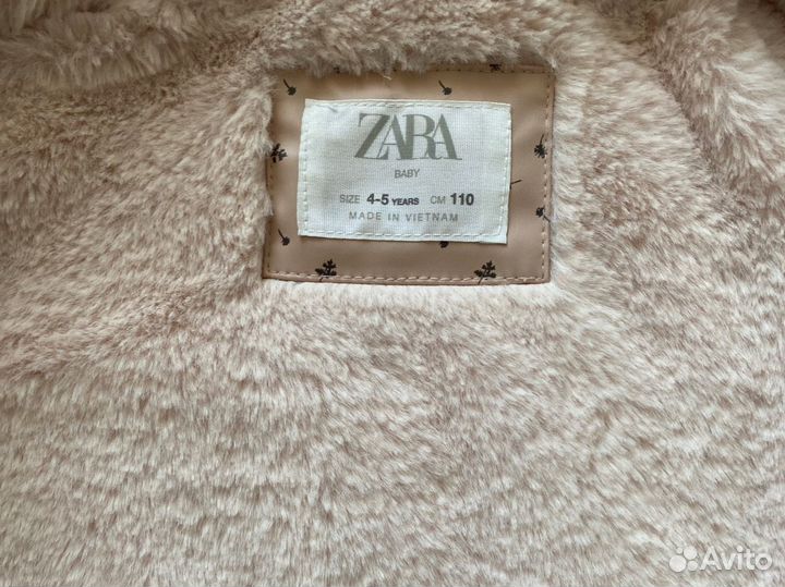 Куртка демисезонная дождевик zara 110