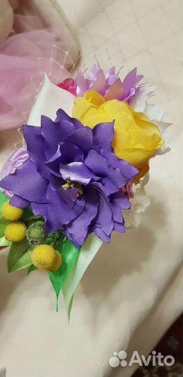 Ободок для волос ручной работы