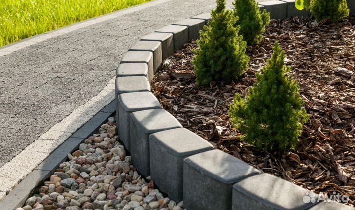 Бордюр. Бордюр тротуарный. Бордюр садовый