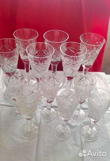 Фужеры/бокалы хрустальные СССР