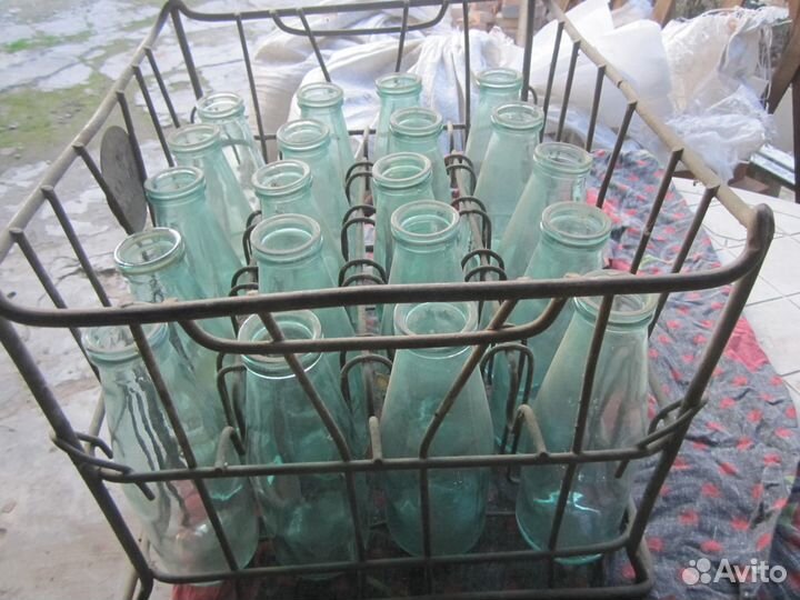 Ящик с молочными бутылками (0,5 л)