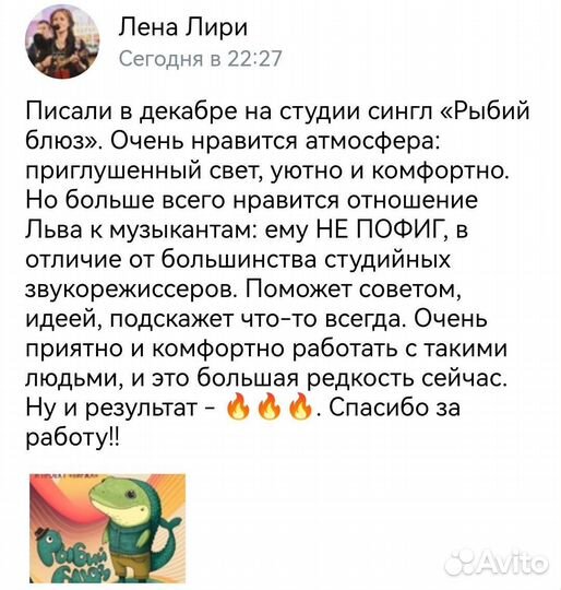 Звукозапись, сведение, мастеринг, видеосъёмка