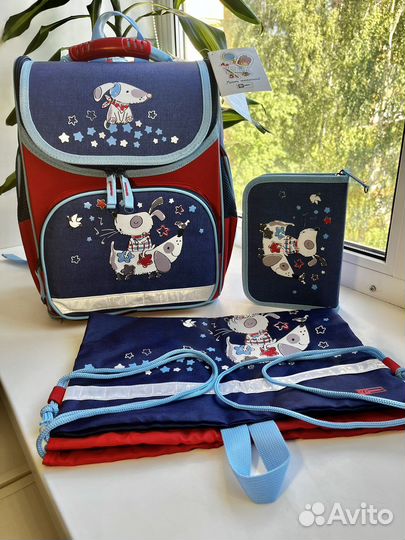 Ранец школьный 3в1 портфель