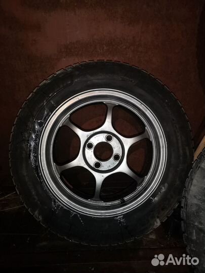 Диски Advan RG 4x100 Шины Michelin x-ice north 4