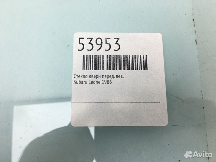 Стекло двери переднее левое Subaru Leone 1986