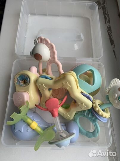 Развивающий коврик tiny love игрушки пакетом