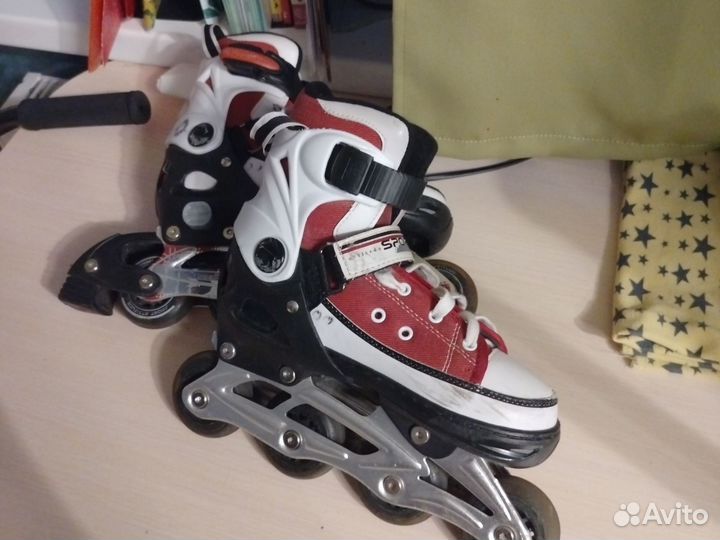 Роликовые коньки детские раздвижные