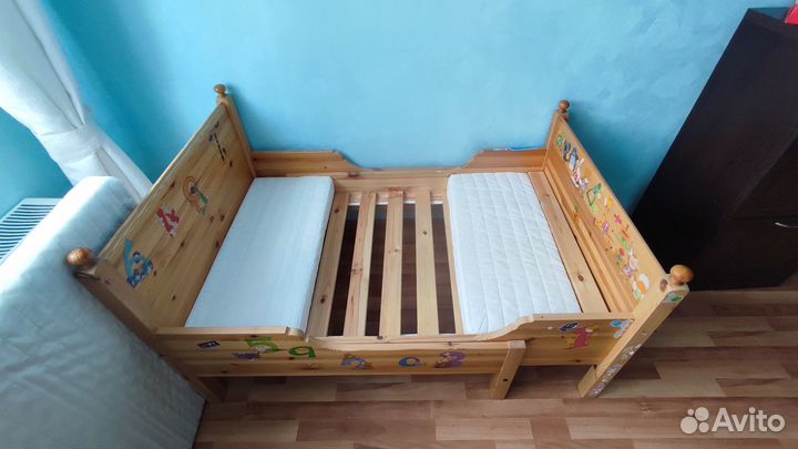Кровать детская раздвижная IKEA лексвик