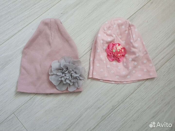 Разные шапки на девочку