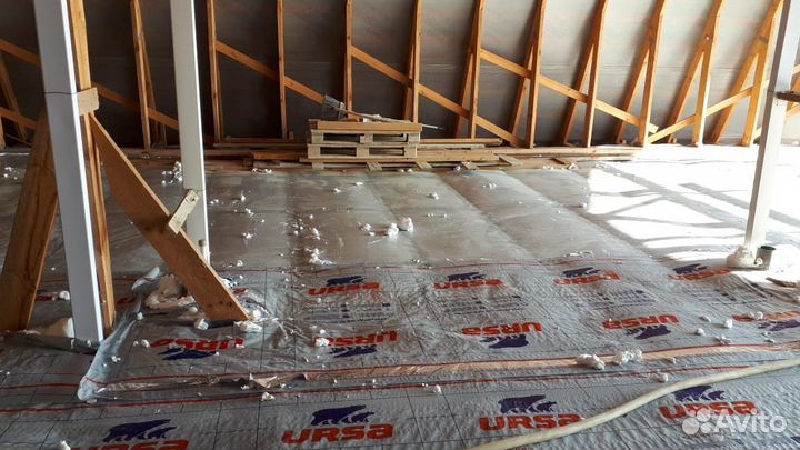 Утепление пеноизолом