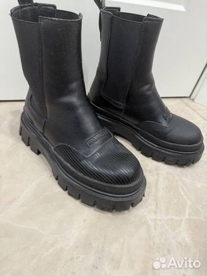 Ботинки челси на платформе