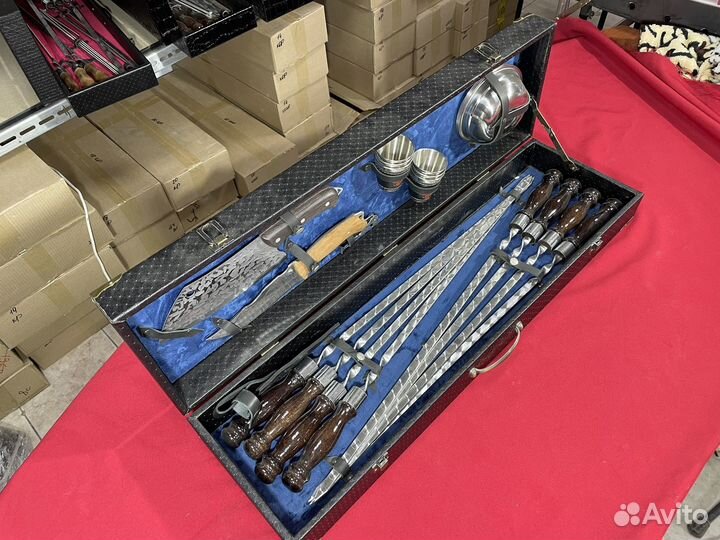 Шашлычный набор для пикника в чемодане