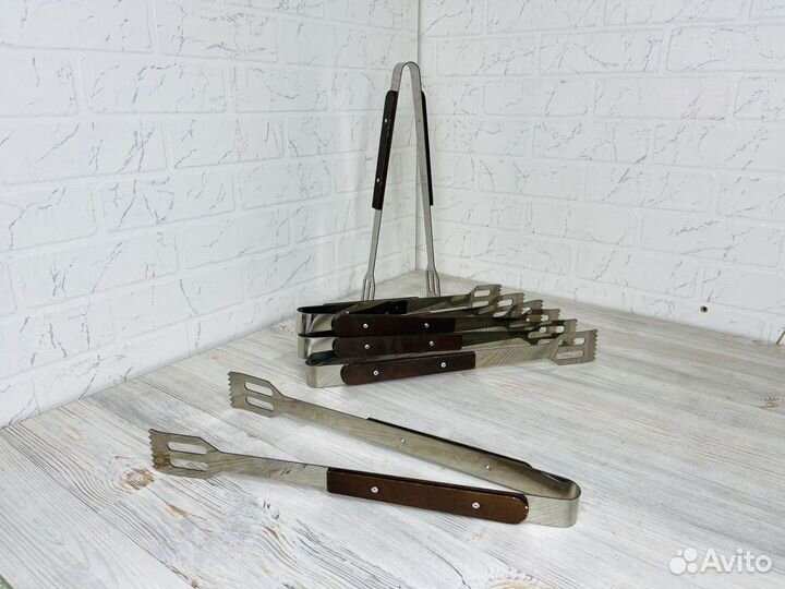 Щипцы для мяса барбекю из нержавейки 40см