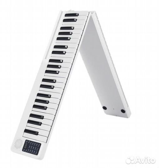 Новый складной синтезатор (88 клавиш) черный/белый