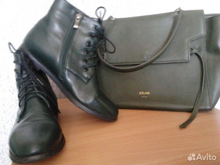 Сумка celine и ботинки