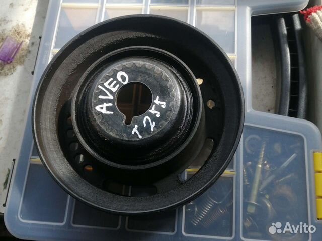 Шкив коленвала на chevrolet aveo t250 1.6