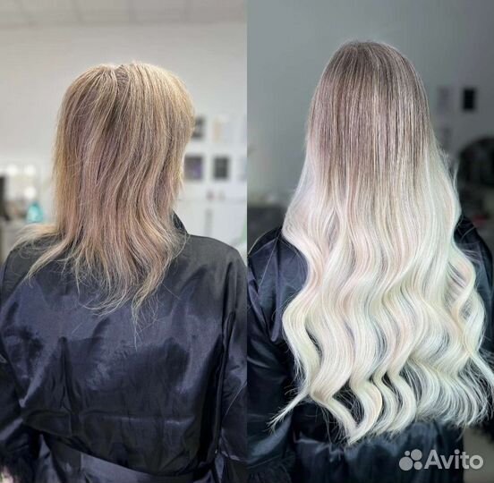 Наращивание волос от 20 см