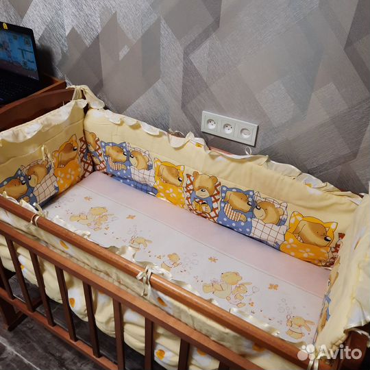 Бортики в детскую кроватку бу