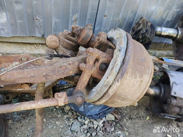 Фотон 1069 балка в сборе ступица.колодки