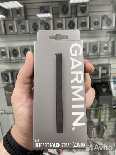 Ремешок для часов garmin ultrafit 20mm new black