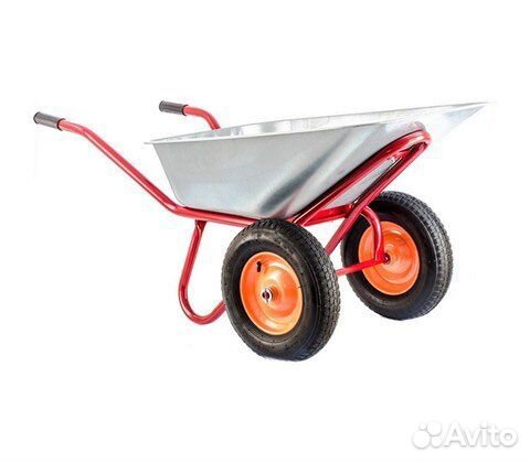 Тачка строительная 2 колеса 90 л 320 кг